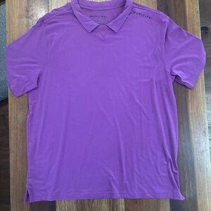 NWOT Municipal Men’s Polo Shirt | Purple | Size XL